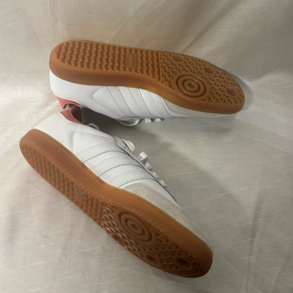Adidas White and Coral Sambas - Picture 3 of 4